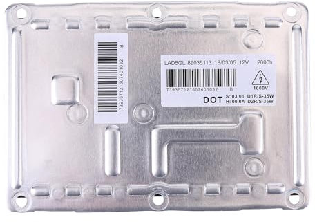 HID Xenon Ballast Unité de Commande de Phare 4 Broches LAD5GL Compatible pour A4 S4 8E0907391A, 3D0907391B, 3D0907157, 63126938561, 6224F9, 6237219, 13128287, 7701207586