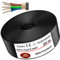 MAS Premium Erdkabel Stromkabel 5-125m NYY-J 5x1,5, 2,5, 4, 6, 10 oder 16 Elektrokabel Ring zur Verlegung im Freien, Erdreich (NYY-J 5x2,5 mm², 20m)