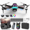 Drone avec Caméra Mini Drone Caméra 1080P 30 Minutes de Vol Trajectoire de Détection de Gravité Mode Sans Tête Vol Stationnaire à 360 ° Adapté Aux Débutants et Aux Enfants (B#Noir)
