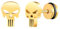 Yumilok Gold Totenkopf Piercing Ohr Damen Herren Ohrringe Schädel Ohrstecker Edelstahl Hip Hop Punk Jazz Ohr Schmuck für Männer Jungen