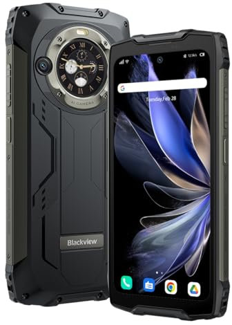 Blackview BV9300 Pro Smartphone Resistente (Linterna 100LM), 16GB+256GB, Batería 15080mAh, 6.7'' 120Hz 2.3K Pantalla, Cámara 64MP+32MP, IP68 Android 13 Teléfono Móvil Impermeable, GPS NFC Negro