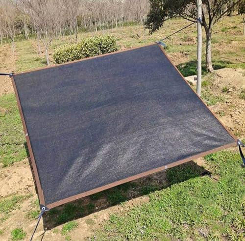 AuMarndi Filet Ombrage Serre Tunnel Voiles d'ombrage pour Patio Bâche Anti Chaleur Voile d' ombrage Rectangulaire Toile Ombrage Extérieur 3x4 Blanc,black-3x2m