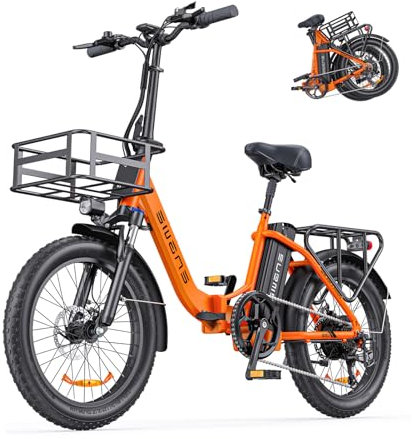 ENGWE L20 SE E-Bike Elektro Klapprad 20 Zoll Tiefeinsteiger 140 km Reichweite 36V 15,6Ah Akku mit Korb