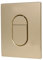 Tokenhigh Dual Flush Actuator Plate for G-R-O-H-E Skate Air, Toilet Flush Button Flushing Plate, Toilet Cistern Replacement Parts, Toilet Flush Button Front Panel for Toilet Tank (Matte Gold)