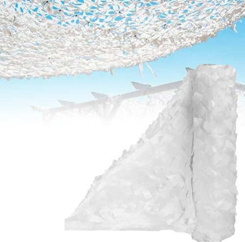 LHKveritas Tarnnetz Weiss 3x3m(10 * 10ft) Camouflage Netz Jagd Wildcampen Waldlandschaft Outdoor Garten Party Dekorationen Sonnenschirm