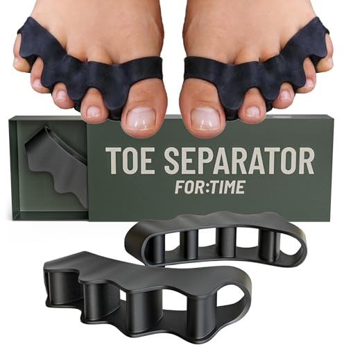 Separador Dedos Pie – 1 Par Separadores Dedos Pies de Silicona | Separador de Dedos del Pie para Dedos Superpuestos | Toe Separator | Corrector Dedos Pies | Separador Dedos Pie Juanete