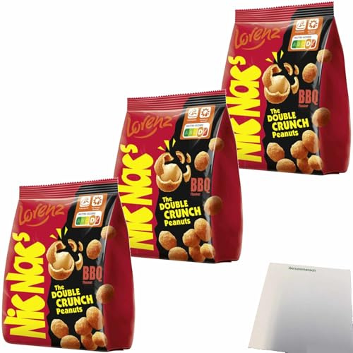 usy Bundle für Lorenz Nic Nac's Barbecue 3er Pack (3x110g Packung) + usy Block