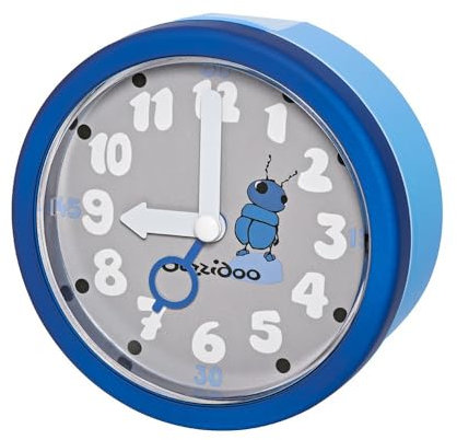 Duzzidoo TAK002 Wecker, Kunststoff, blau/grau