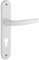 THIRARD - Ensemble de poignées pour porte d'entrée Sultane trou de cylindre, carré 7mm, entr'axes 195mm, blanc