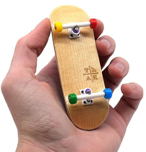 Teak Tuning 32 mm Prolific Komplettes Griffbrett – Everything is Awesome | 32 mm x 97 mm handgefertigtes Ahornholzdeck | Pro-Board-Form | PU-Kugellager-Räder | O-Ring-Stimmung