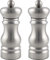 Grunwerg SP-6610SS Gmill 2-Piece Stainless Steel Salt and Pepper Mill Set with Ceramic Adjustable Grinder, Traditional Design, 11cm, Satin Finish