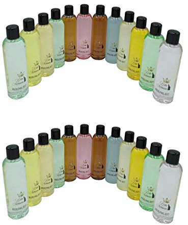Dufte Momente | Whirlpool Duft 24 x 250ml - u.a. Citrus, Cuba Sunset, Euka, Fichte, Honig-Mandel, Kokos-Vanille, Lavendel, Lemongras, Polarminze, Rose | mit ätherischen Ölen