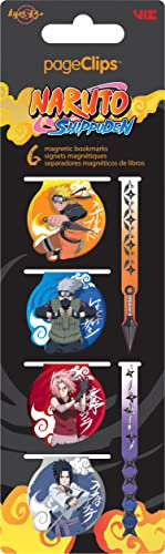 Naruto Shippuden magnetische Seitenclips, 6 Stück