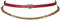 Pinko Love Micro Chain H1 Belt VITEL Cintura, R40Q_Dark Red-Antique Gold, S Donna