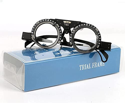 Optical Trial Lens Frame Adjustable Titanium Optometry Trial Frame, PD 48-70Mm Astigmatism Axis Of The Optometry Trial Frame ,Optic Trial Eye Optometry Lens Frame Test Optician