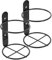 TOPBATHY Wall-Mounted Wine Rack Black Iron Single Bottle Holder for Home Kitchen Bar Decor Space-Saving Modern Design
