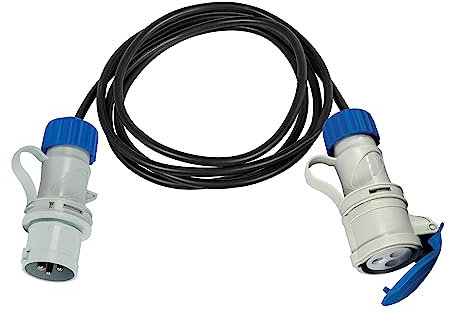 FANTON 92909 Prolunga CEE cavo 20 m. 3G1,5 H05VV-F spina e presa 2P+T 16A 220V grado di protezione IP44 ideale per Campeggio Cantiere Giardino Camper