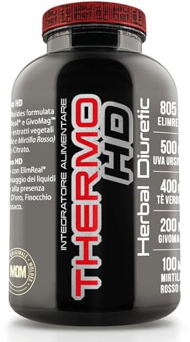 Net Integratori THERMO HD 90cps - Drenante Diuretico - Drenaggio Dei Liquidi In Eccesso e Azione Depurativa, Ritenzione Idrica - Con Estratti Vegetali
