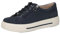 CAPRICE Damen Sneaker flach aus Leder mit Reißverschluss, Blau (Ocean Suede), 38 EU