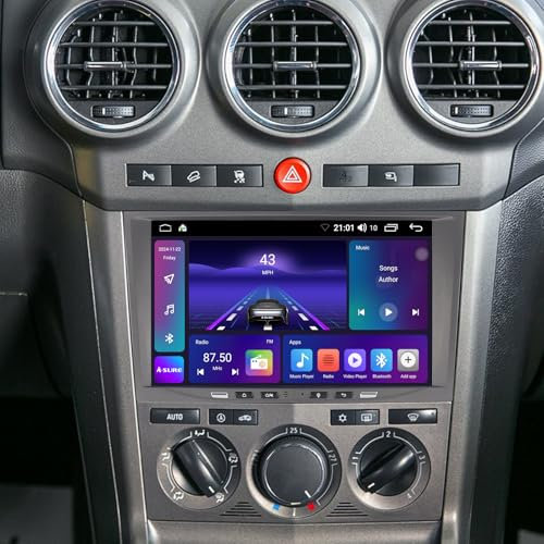 ACAVICA Android 14 autoradio per Opel Corsa C D H Vectra Astra Zafira Meriva Vivaro Twintop Signum 2+64GB Bluetooth Sat Nav Radio Head Unit Touch Screen Wireless Carplay