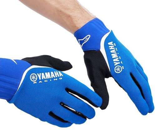 Yamaha Racing MX Cross Handschuhe für Kinder (blau, 128cm = 7/8 Jahre)