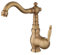 Wasserhahn Bad Waschtischarmatur Retro Antik Stil 360° Drehbar Messing Einhebel Mischbatterie Waschbecken Armatur, Badarmatur Waschtischbatterie Badezimmer, Bronze