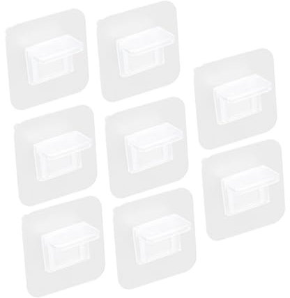 Veemoon 8 Stück Perforationsfreie Schichtplatten Trennwandhalter Aus Robustem Material Vielseitiger Partitions Supporter Für Büro Wohnzimmer Und Regalbereich