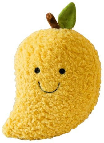 champracer Gefüllter Obst Plüsch Kissen Obst Plüschkissen Plüschtier Stofftier Obst Plüschtier Plüschkissen Spielzeug,Geschenke für Kinder Mädchen Jungen (25cm,Mango)
