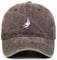 Generisch Vintage Baseball Cap mit Tauben-Stickerei, Verstellbar 56-58 cm, Coffee, Braun
