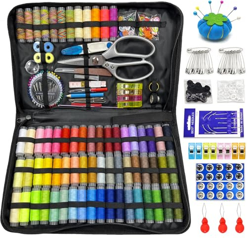 305 Pezzi Kit da Cucito Premium, 66 Colori Set da Cucitoper Adulti