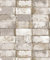 Vlies Tapete Stein Fliesen Riemchen Klinker creme grau gold metallic verwittert NF232021