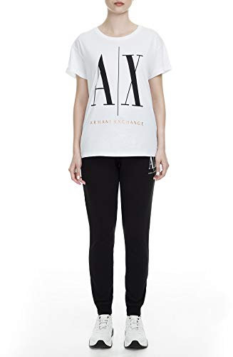 Armani Exchange Damen Icon Project Sporthose Sporthose, Schwarz, M