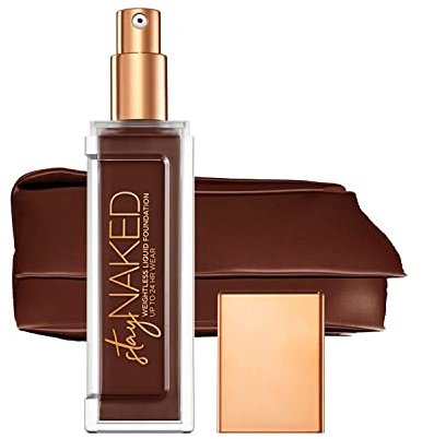 Urban Decay Stay Naked Makeup, Breathable Liquid Foundation with Matte Finish & Medium Coverage, Up to 24 Hour Wear, Vegan Formula*, Shade: 90WR, 30ml