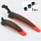 Fahrrad Schutzblech, Schutzblech Set für Vorder- und Hinterreifen Kotflügel für 24-26 MTB, Trekkingrad und Fahrrad (Orange)