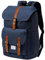 Kasgo Sac à Dos Homme Femme Grand Antivol Sac a Dos Ordinateur 15,6 Pouces Imperméable Vintage Cartable Garcon Fille Ados pour Travail Affaire Voyage École Bleu