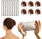 50 Pcs Haarnetz Unsichtbar und 10 Pcs Haarnadeln u Förmig Set, Invisible Mesh Haarnetze Dutt für Balletttanz 20 Braun