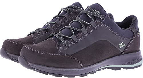 Hanwag W Banks Low Bunion Lady GTX Grau - Gore-Tex Bequemer eleganter Damen Leder Wander-Halbschuh, Größe EU 40 - Farb