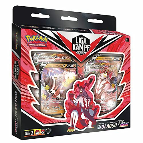 Pokemon Wulaosu-VMAX | Fokussierter Angriff | Liga-Kampf-Deck Sammelkarten