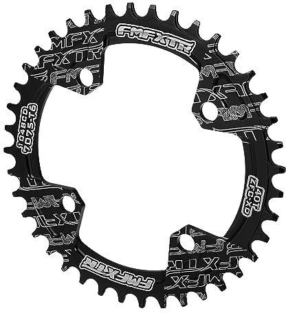X AUTOHAUX Kettenradabdeckung Kettenblatt Schützen 40 Zähne mit 4 Löcher Aluminiumlegierung Fahrrad-Kettenblatt Kurbelgarnitur Zahnplatte Schwarz