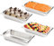 TOPZEA 4 Stück Chafing Dish Speisewärmer, 2.4 Liter Edelstahl Buffet-Set Wärmebehälter, Wärmebehälter, Speisenwärmer für Catering, Buffet und Party