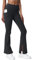ImUGA Ausgestellte Yoga-Leggings für Damen mit Taschen, hohe Taille, Bauchkontrolle, Workout, Bootcut, Yogahose, Dunkelgrau, S
