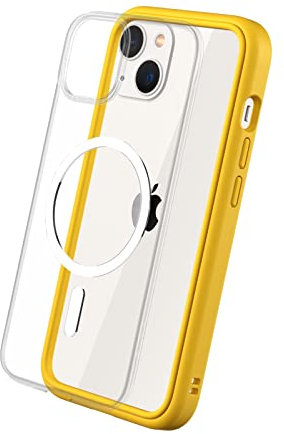 RhinoShield Modulares Case kompatibel mit MagSafe für [iPhone 13] | Mod NX - Überragender Magnet, Individuell anpassbare, strapazierfähige Schutzhülle 3.5M / 11ft Fallschut - Gelb