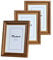 VictoR Vintage Bilderrahmen „Rubens“ 3er Set in 15x21 cm (A5) Braun Gold - Leiste: 30x20mm - Echtglas - Fotorahmen Barock - Antik - Bilderrahmen 15x21 Vintage - Fotorahmen A5 Vintage