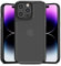 doupi Ultra Hybrid Carbon Fiber Look Hülle kompatibel mit iPhone 14 Pro Max (6,7 Zoll), Kohlefaser Optik Case Handyhülle Cover, schwarz