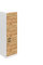 Belini Frigorifero Armadio Alto Cucina SSL. 60 cm di larghezza e 204 cm di altezza. Armadio a muro per frigorifero con 2 ante, rovere Wotan