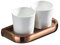1 Set Brass Toothbrush Cup Holders Double Ceramic Cups Antique Bathroom Accessories Rose Gold/Gold/Black/White/Gold,Rose Gold