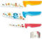 Kibbidea 4pcs Kids Knife Set, Stainless Steel, Safe Serrated Blade, Kids Knives for Chopping, Fruits, Bread and Vegetables, Mini Chef Knife Set for Kids