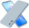 EASSGU Coque pour iPhone X/iPhone XS (5.8 inches), Étui en Silicone TPU Souple - Bleu fumé