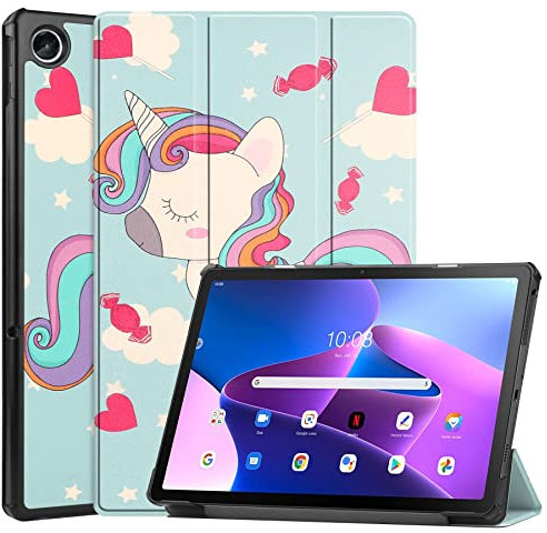 Dlahaby Case for lenovo Tab M10 Plus 3rd Gen 10.6 inch (TB125FU/TB128FU/TB128XU,Slim Shell Flip Cover with Stand Function for 2022 Lenovo Tab M10 Plus 3rd Gen Tablet,unicorn