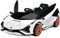 COSTWAY 12V Lamborghini Kinder Elektroauto mit 2,4G-Fernbedienung, Kinderauto 3-5km/h mit MP3, Radio, Musik und LED-Scheinwerfer, für Kinder von 3-8 Jahren (Weiß)